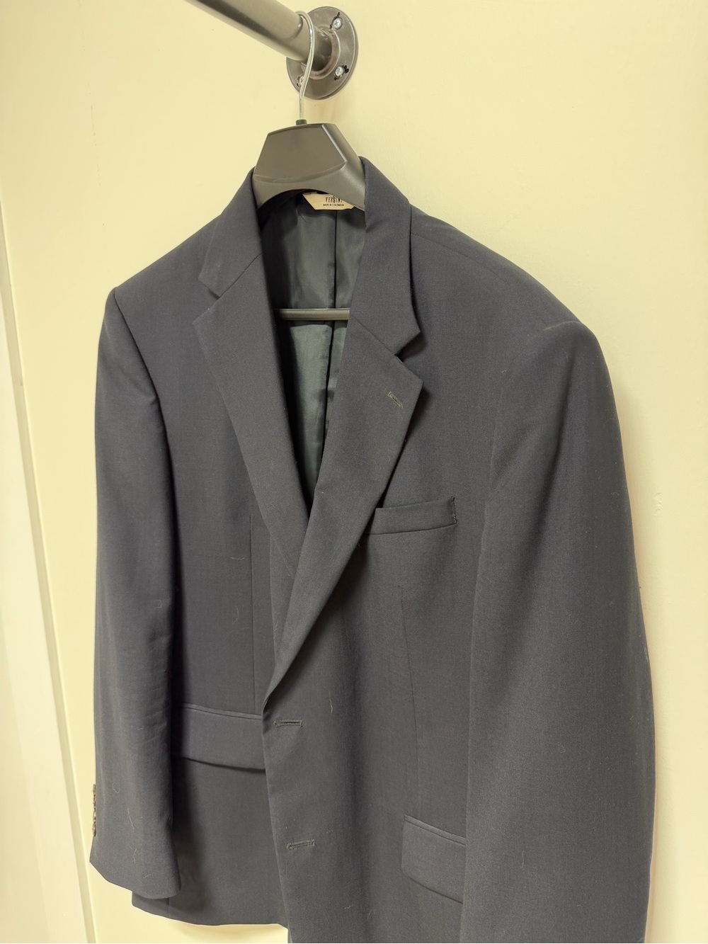 Men's Tailored Navy Suit Jacket